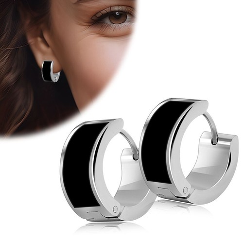 Acciaio inox orecchini - acciaio, argento