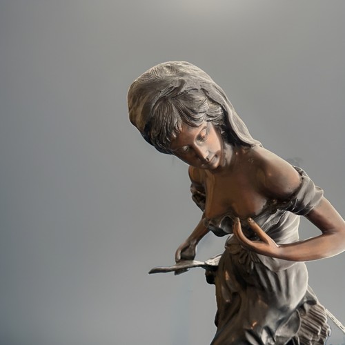 Elegante statua bronzo - elegante, in