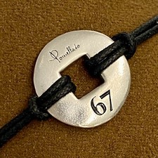 pomellato bracciale ciondolo rara introvabile talismano moneta argento limited 