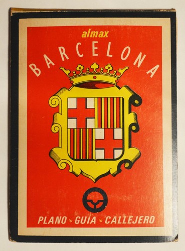 Mappa vintage barcellona - mappa,
