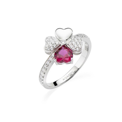 Anello amen quadricuore rqubr - amen,