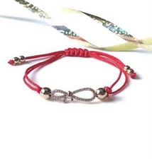Bracciale cordino rosso a