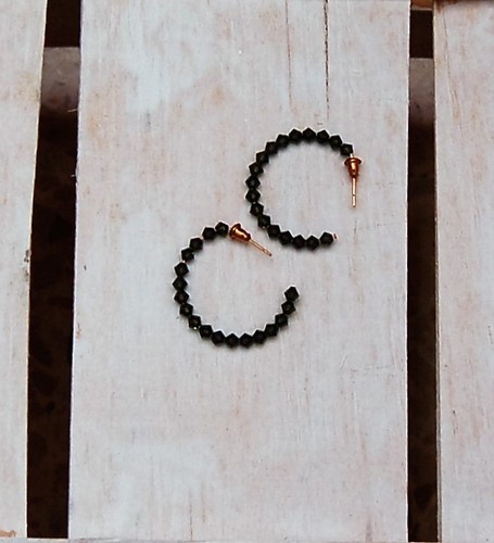 Orecchini semicerchi coralli - orecchini,