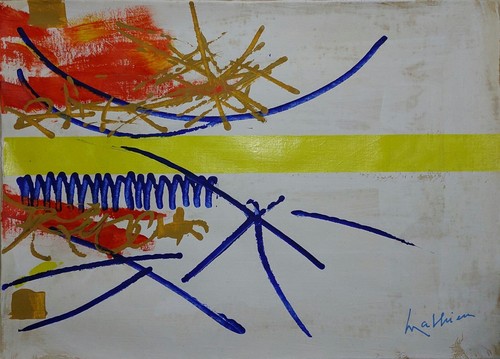 Dipinto olio tela astratto - dipinto,