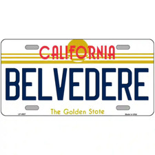 Insegna in metallo Belvedere