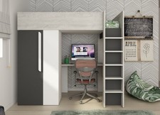 Letto a soppalco 205x183 cm