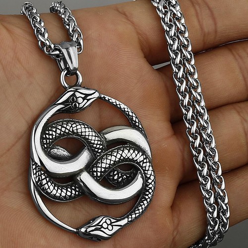 Ciondolo serpente avvolto - serpente,