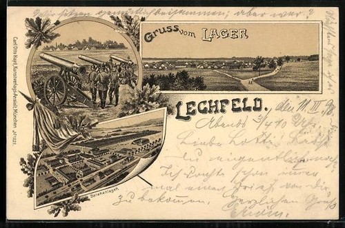 Litografia lager lechfeld - lager,
