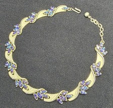 COLLANA MARCHIO TRIFARI COLOR ORO CM.32 CON CATENA REGOLABILE FINO A CM.39 USATA