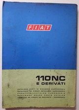 Autocarro FIAT 110 PC CATALOGO PARTI DI RICAMBIO Originale FIAT 1973- NOS -