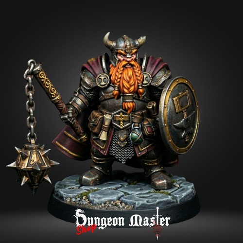 Guerriero nano miniatura dnd - guerriero,
