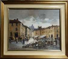 Edmondo Maneglia - Torino Porta Palazzo, Balôn, 40x50