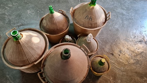 Damigiane vintage vetro di - damigiane,