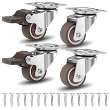 Set Di 4 Ruote Girevoli,25Mm