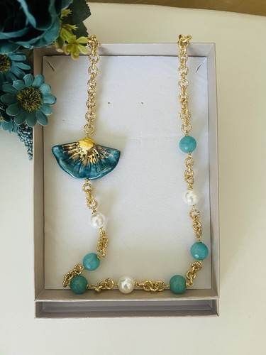 Collana con papavero - collana,