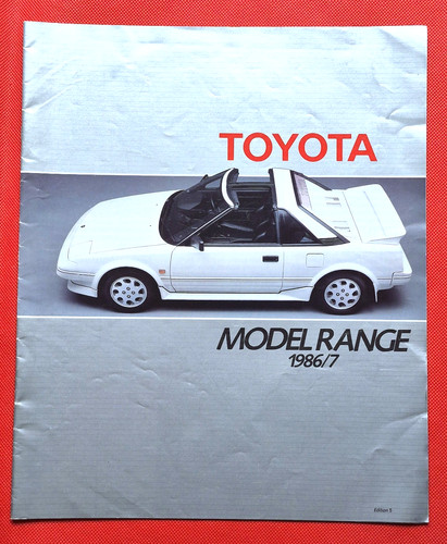 Brochure toyota range 1986 - toyota, 1986-87