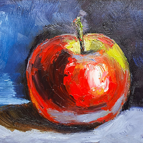 Quadro mela frutta - , arte