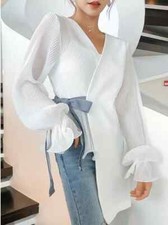 Elegante maglia maxi casacca