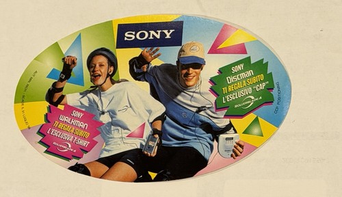 Adesivo sticker vintage sony - adesivo,