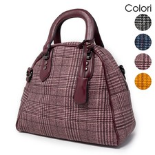Borsa a mano donna handbag elegante tracolla bauletto rigido borsetta passeggio