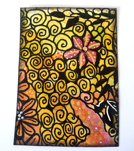Artista trading card aceo - card,