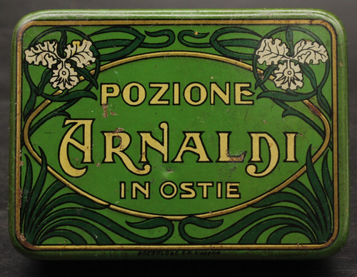 Antica scatola latta - antica,