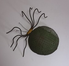 Raro Ragno Decorativo Da Parete Lampada Vintage anni '60 Design Artistico a Mano