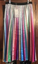 Gonna plissettata a righe