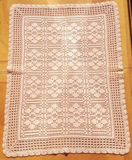 Copertina neonato rosa pesca uncinetto lavorata a mano misura cm 60x76