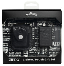 ZIPPO JACK DANIELS SET POUCH