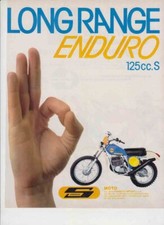 advertising Pubblicità-MOTO SIMONINI 125 LONG RANGE-1976  MOTOITALIANE ENDURO