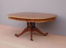 Tavolo ovale fisso, gambo centrale, mogano, '900 - 180 x 120 cm!