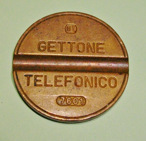 Gettone telefonico sip 7601 - telefonico,
