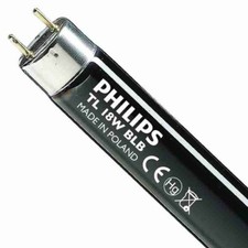 Lampada Fluorescente Philips TL 18W/08 Luce Nera Tubo wood ultravioletti 60cm
