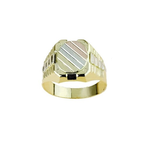 Anello oro giallo - anello, bianco