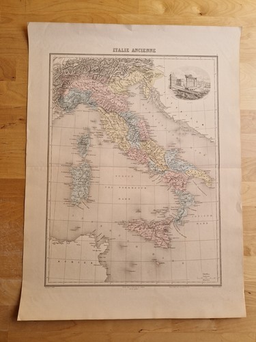 Mappe antiche italia - antiche, 1846-1900