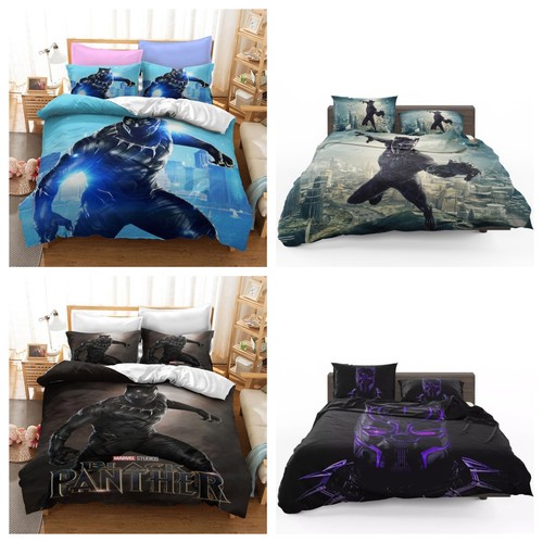 Kids black panther duvet - black, cover