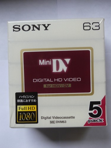 Sony minidv dvm63hd hdv - sony,