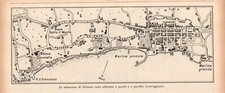 Stampa antica SORRENTO mappa