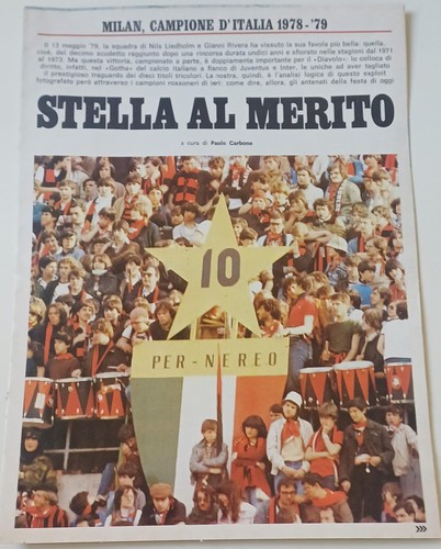 Milan campione italia - d'italia, 78/79