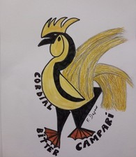 FORTUNATO DEPERO, TECNICA MISTA SU CARTONCINO - CM. 21x 25