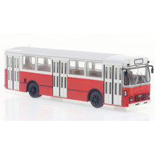 FIAT 418 AL AUTOBUS 1972 BEIGE-RED Cm 12 x 3 x h4 1:87 Brekina Autobus Modellino