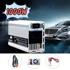 INVERTER 1000W WATT 12V 220V TRASFORMATORE AUTO BARCA CAMPER PRESA USB CAMPEGGIO