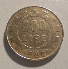 MONETA 200 LIRE - 1980 -