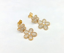 Orecchini donna fiore pl oro
