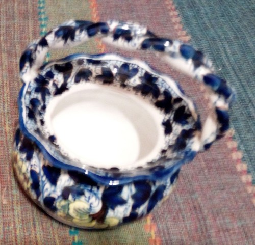 Cesto cestino ceramica - cesto,