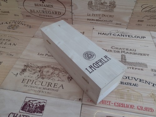 Cassetta porta vino legno - porta, in
