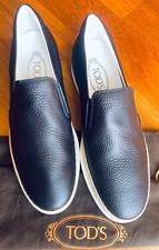 Mocassino Tod’s Nuovo In Pelle Blu Uk 7 IT 41