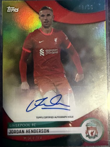 Jordan henderson auto 50 - auto, /50