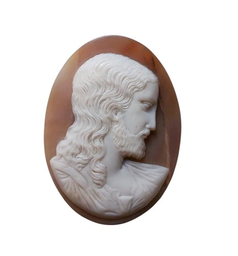 Cammeo volto gesù cristo - gesù,